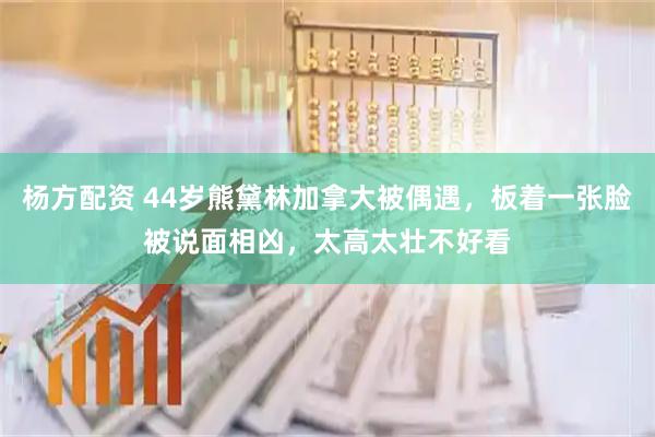 杨方配资 44岁熊黛林加拿大被偶遇，板着一张脸被说面相凶，太高太壮不好看