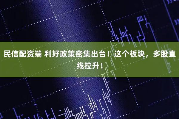 民信配资端 利好政策密集出台！这个板块，多股直线拉升！