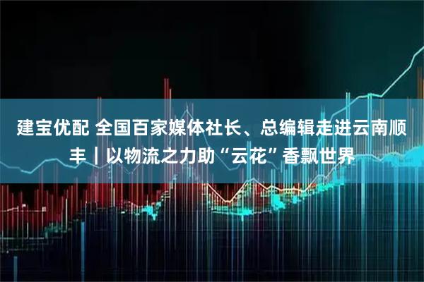 建宝优配 全国百家媒体社长、总编辑走进云南顺丰｜以物流之力助“云花”香飘世界